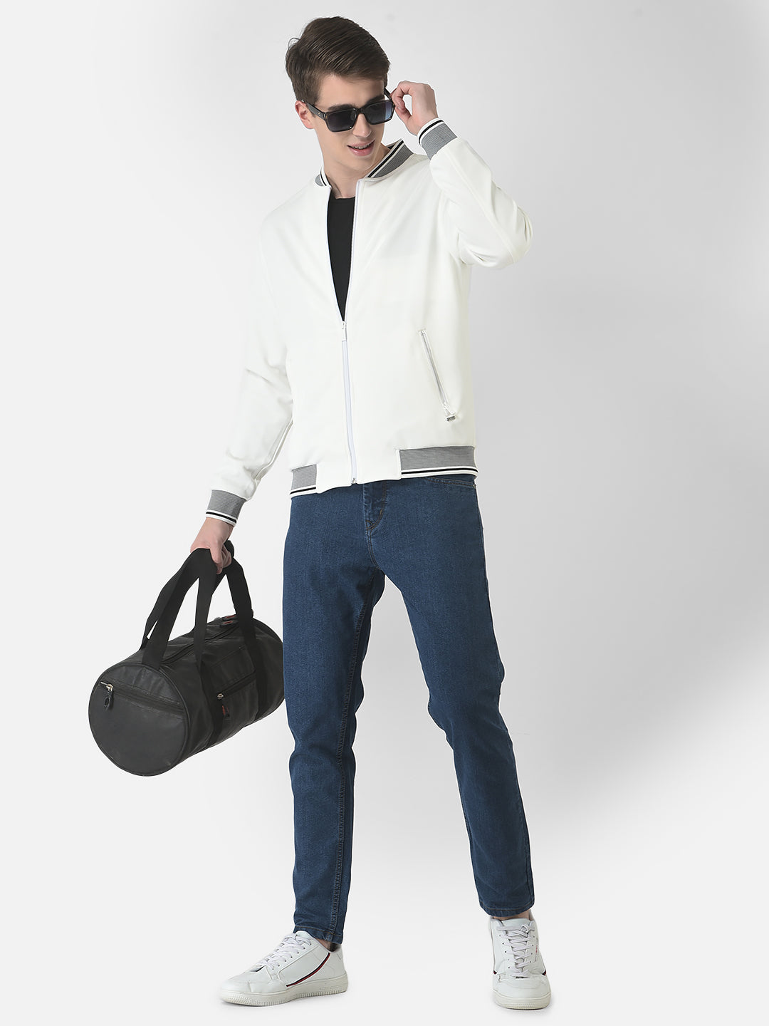  White Bomber Jacket