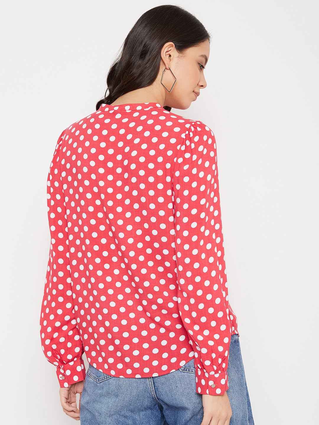 Red Polka Dots Top