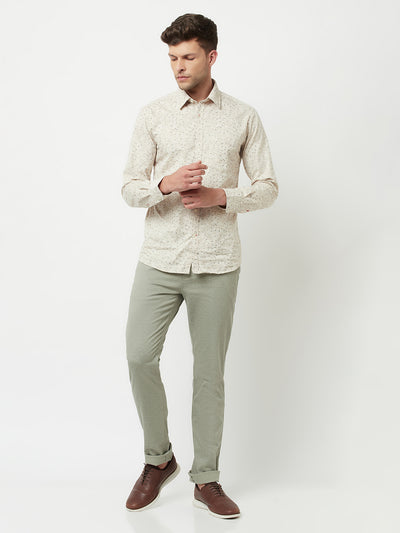 Olive Trousers-Men Trousers-Crimsoune Club