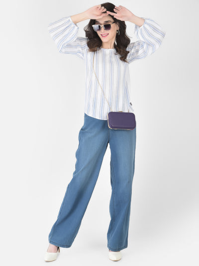Blue Striped top - Women Tops