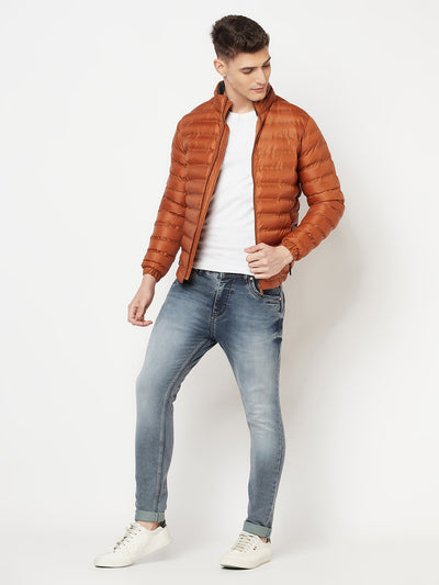 Brown Puffer Jacket - Men Jacket