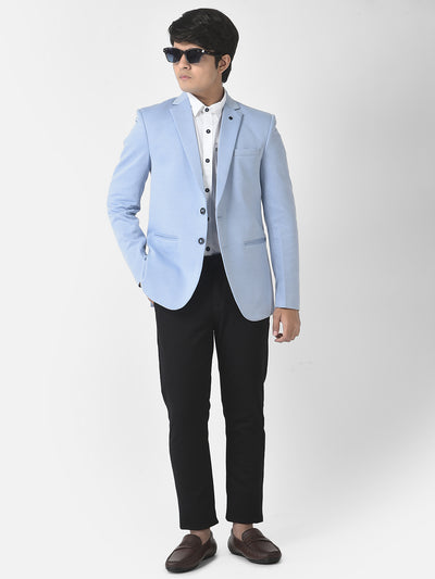 Sky Blue Blazer-Boys Blazer-Crimsoune Club