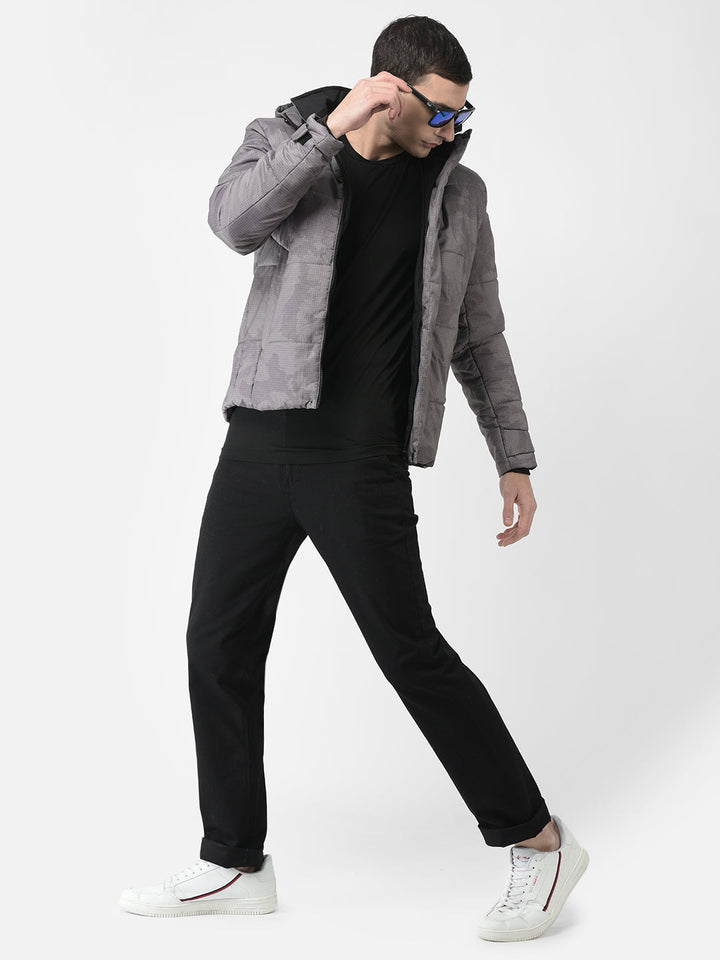 Grey Camouflage Padded Jacket 