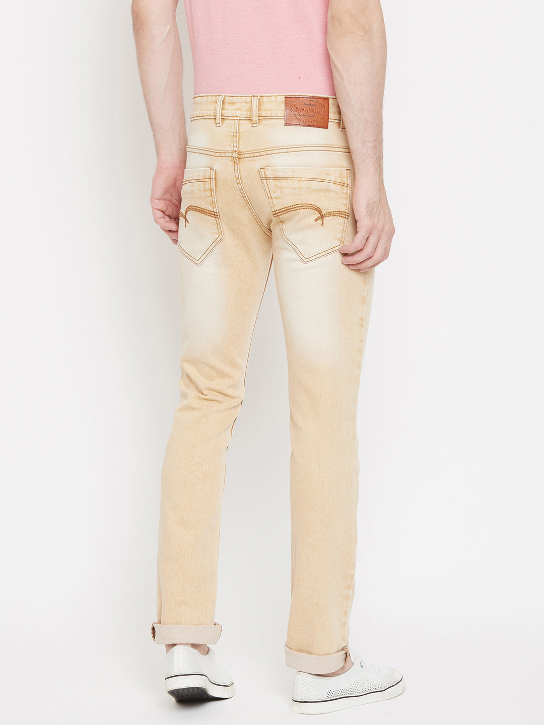 Beige Denim Stonewash - Men Jeans