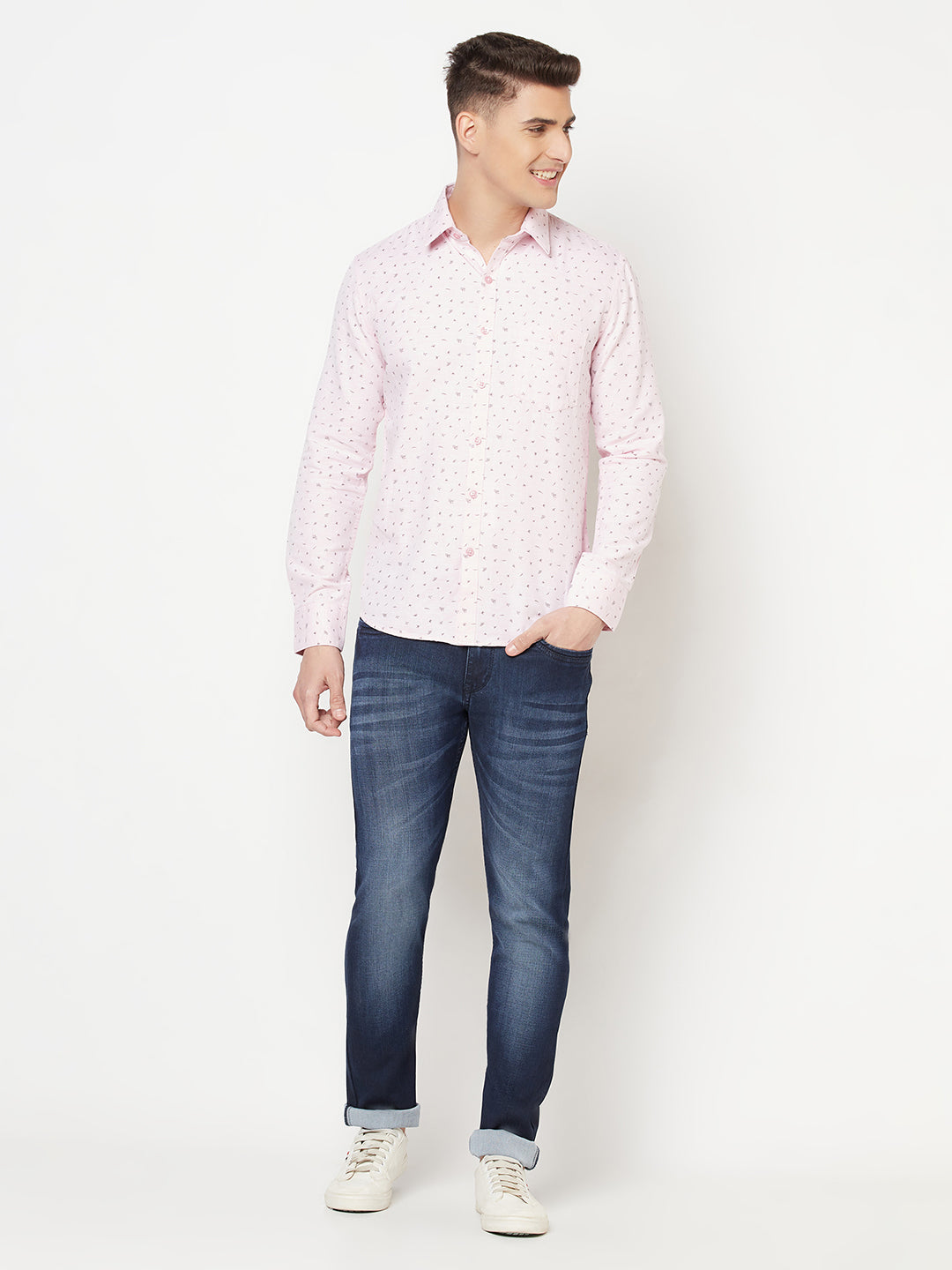 Pink Floral Shirt - Men Shirts