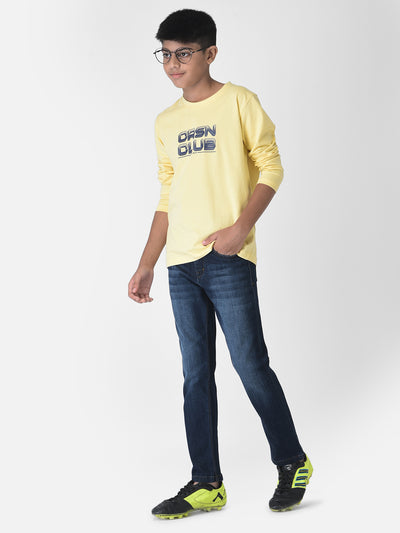 Navy Blue Light Fade Jeans-Boys Jeans-Crimsoune Club