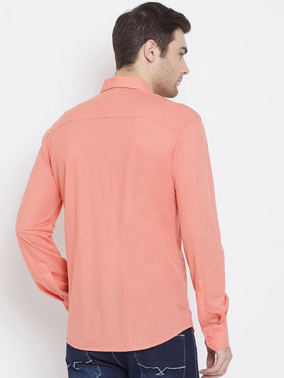 Pink Slim Fit shirt - Men Shirts