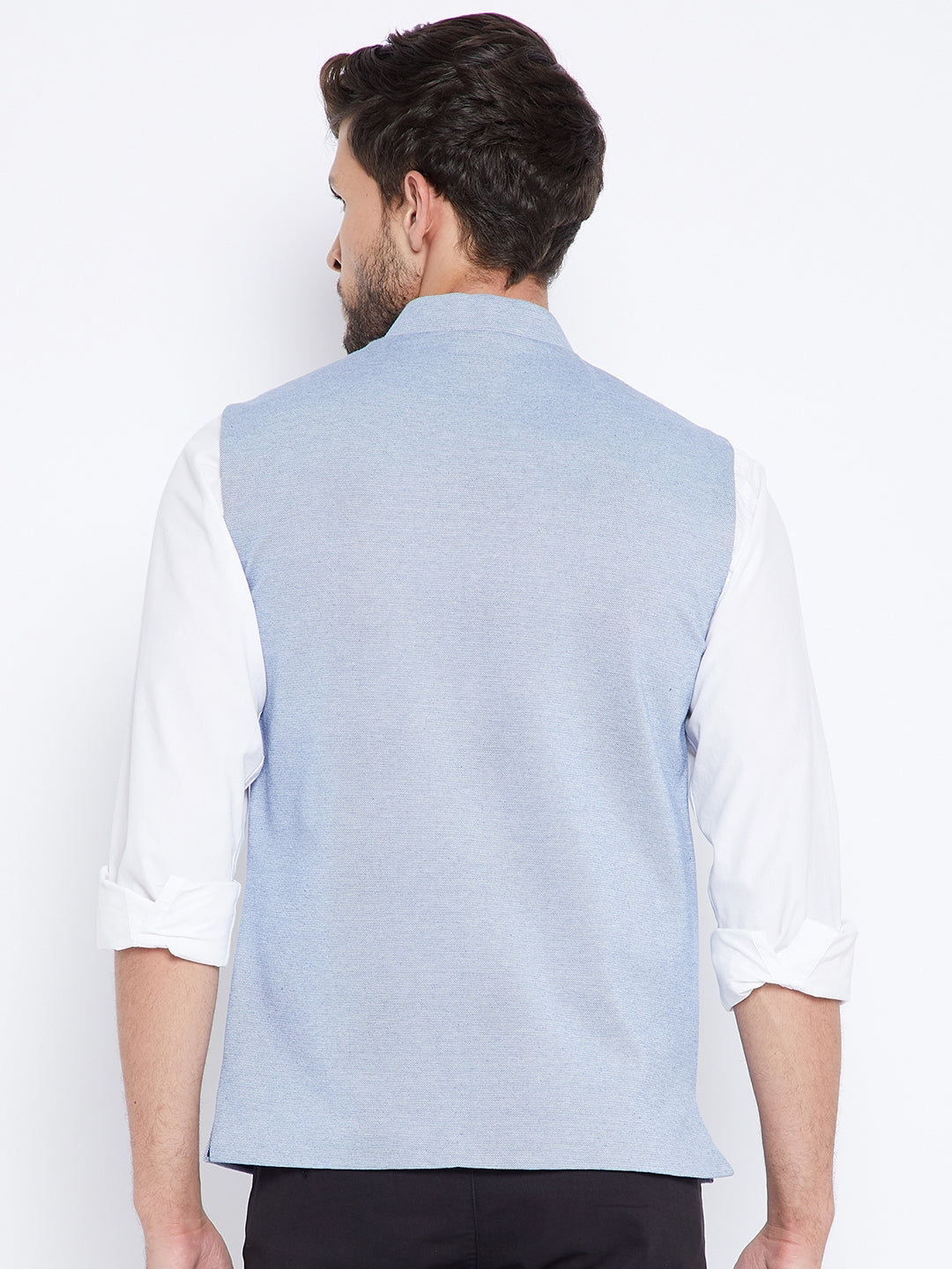 Light Blue Waistcoat - Men Waist Coat