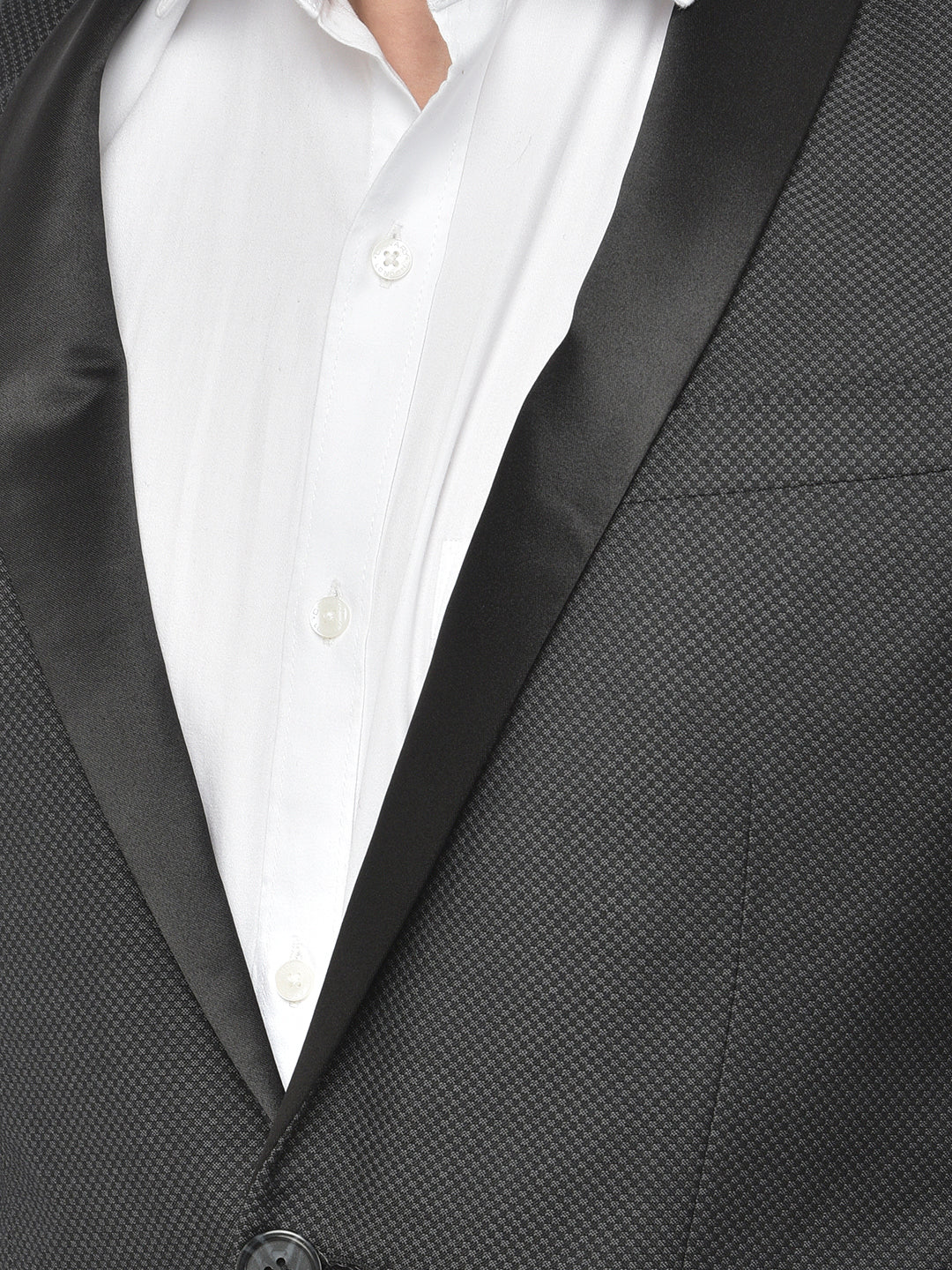 Black Satin Lapel Tuxedo Suit - Men Suits