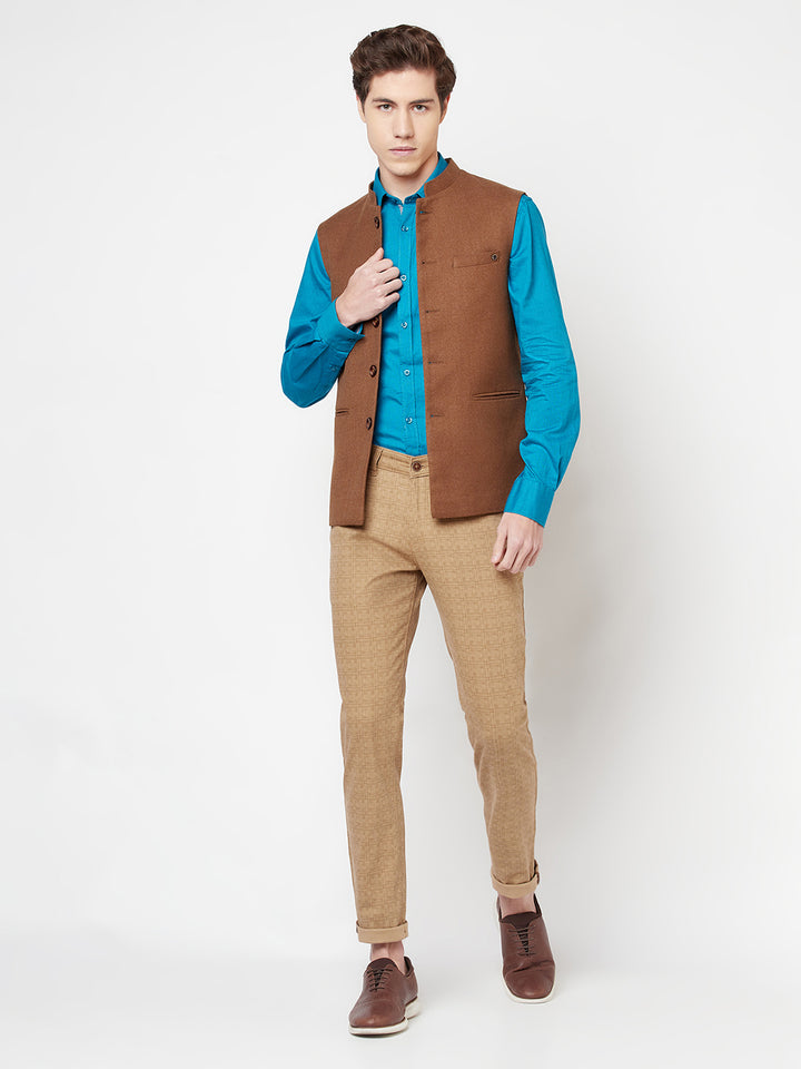 Brown Waist Coat - Men Waist Coat