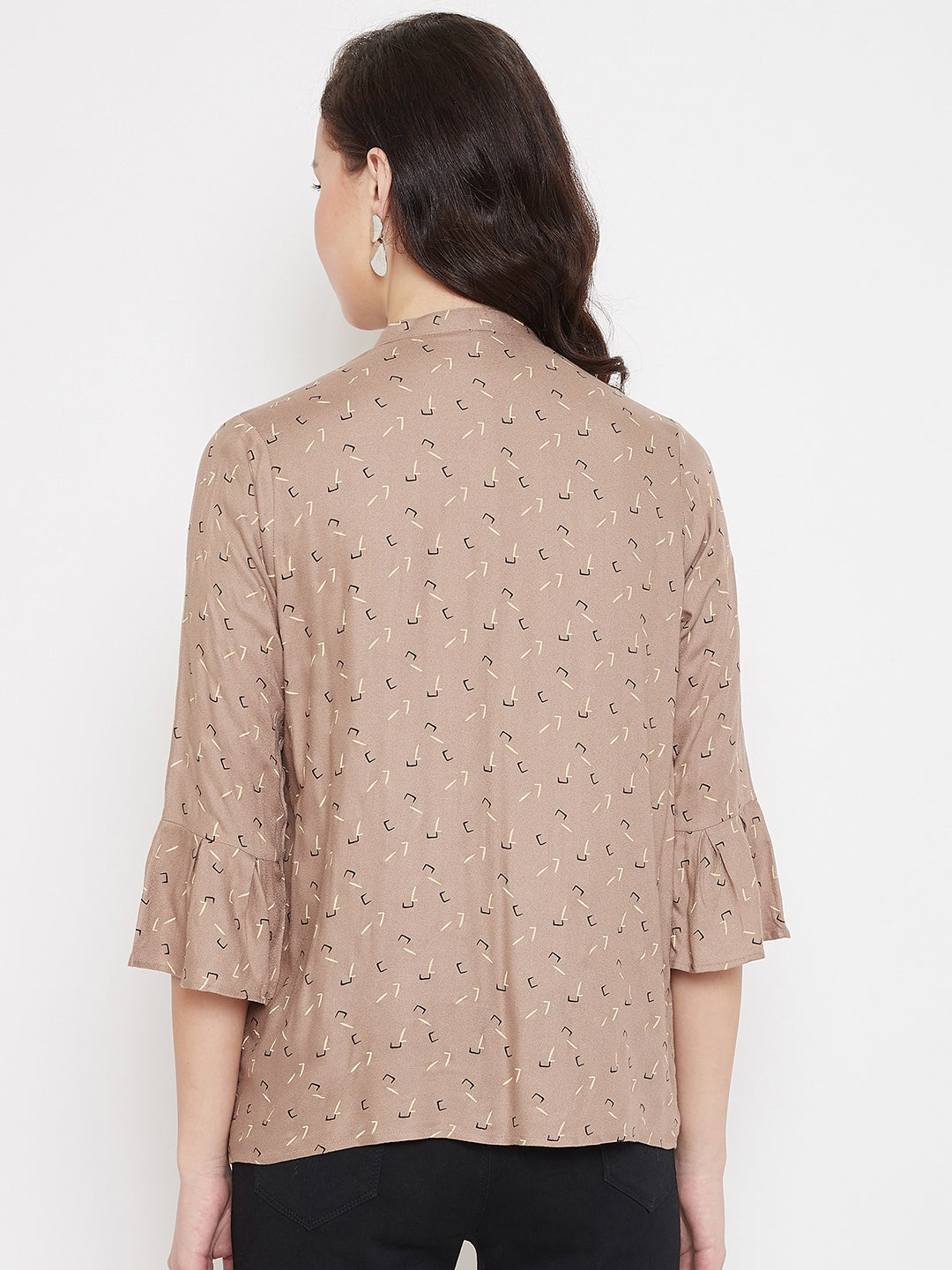 Bell Sleeves Printed Shirt - Women Shirts