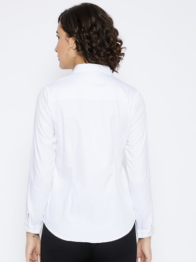 White Slim Fit shirt - Women Shirts
