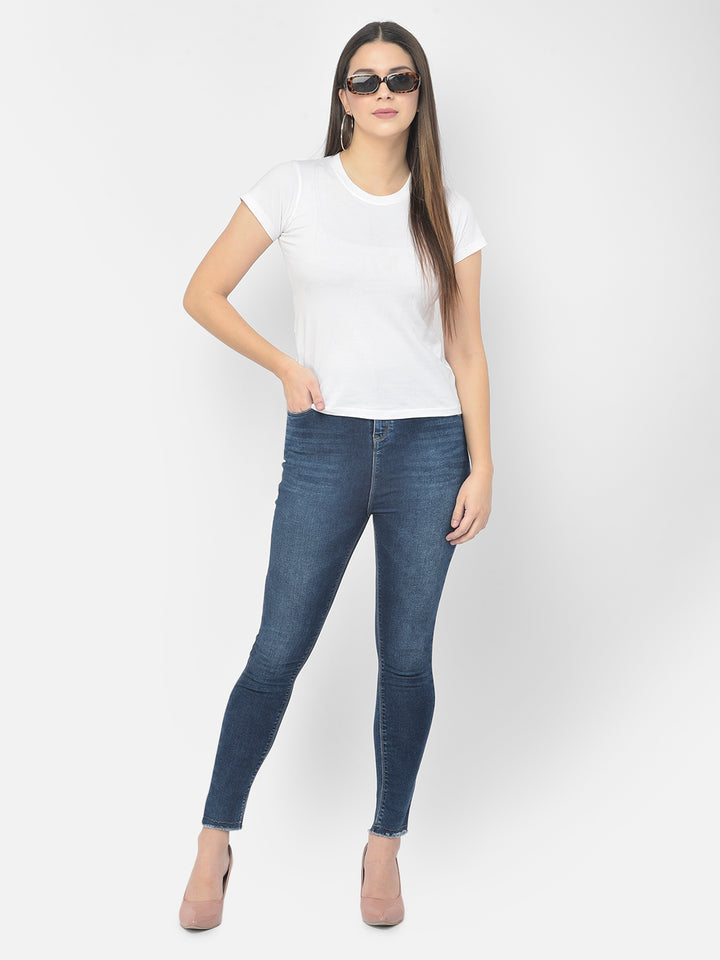 Blue High Waist jeans - Women Jeans