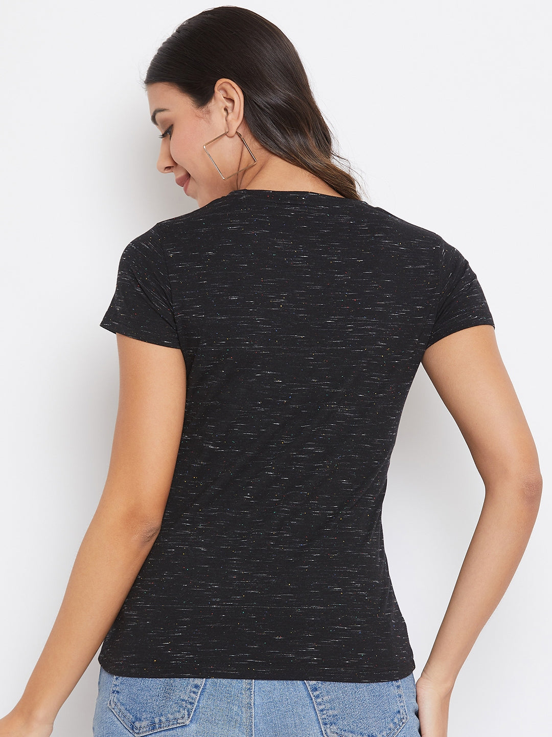 Black Printed T-shirt - Women T-Shirts