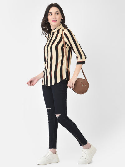 Buff Striped Shirt - Women Shirts