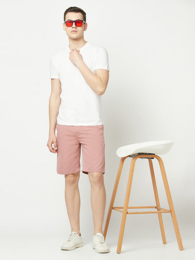  Salmon Pink Chino Shorts