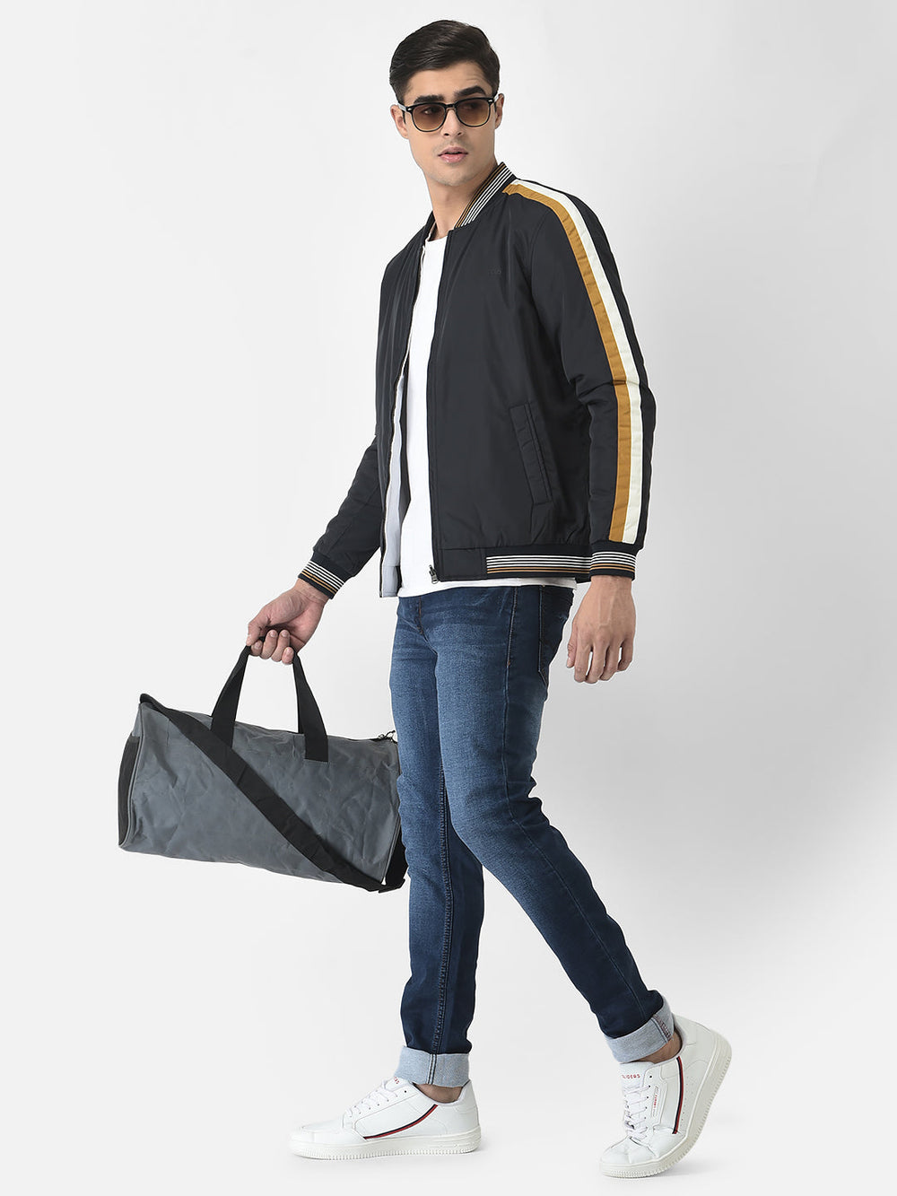  Reversible Jacket in Striped Sleeves
