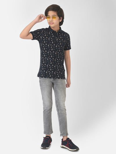 Grey Light Faded Jeans - Boys Jeans