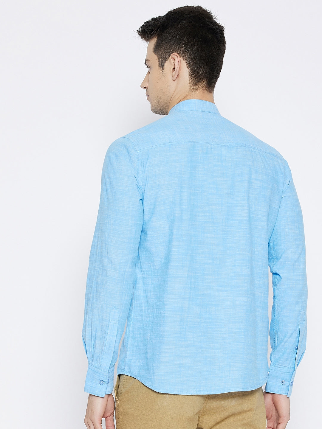 Blue Slim Fit Kurta - Men Kurtas
