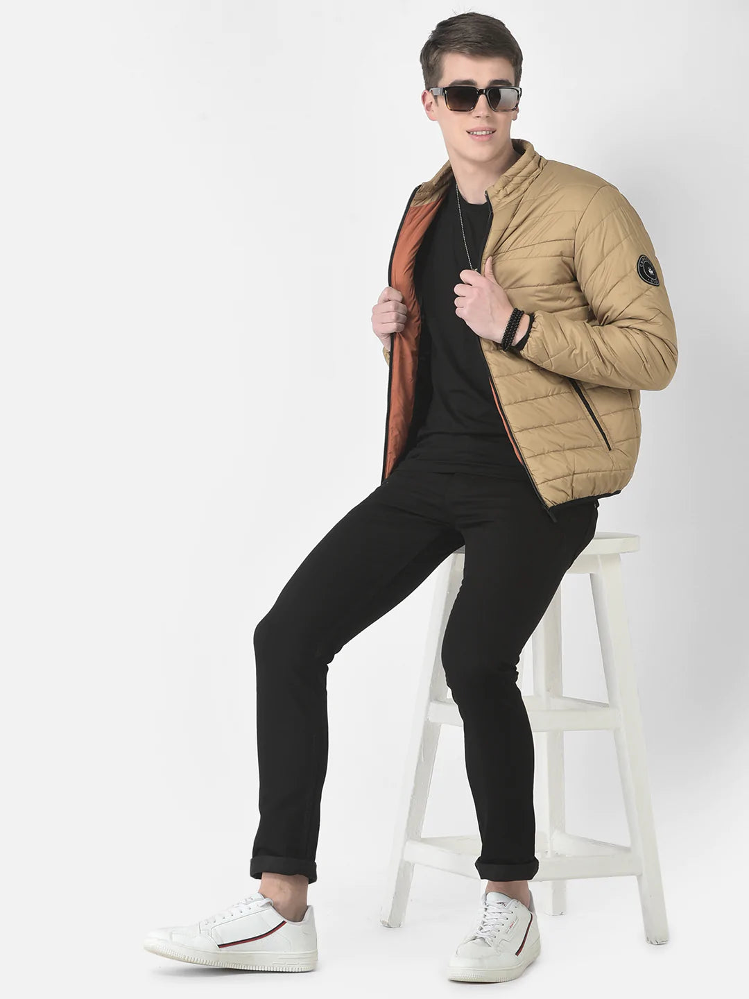  Camel Brown Padded Jacket 