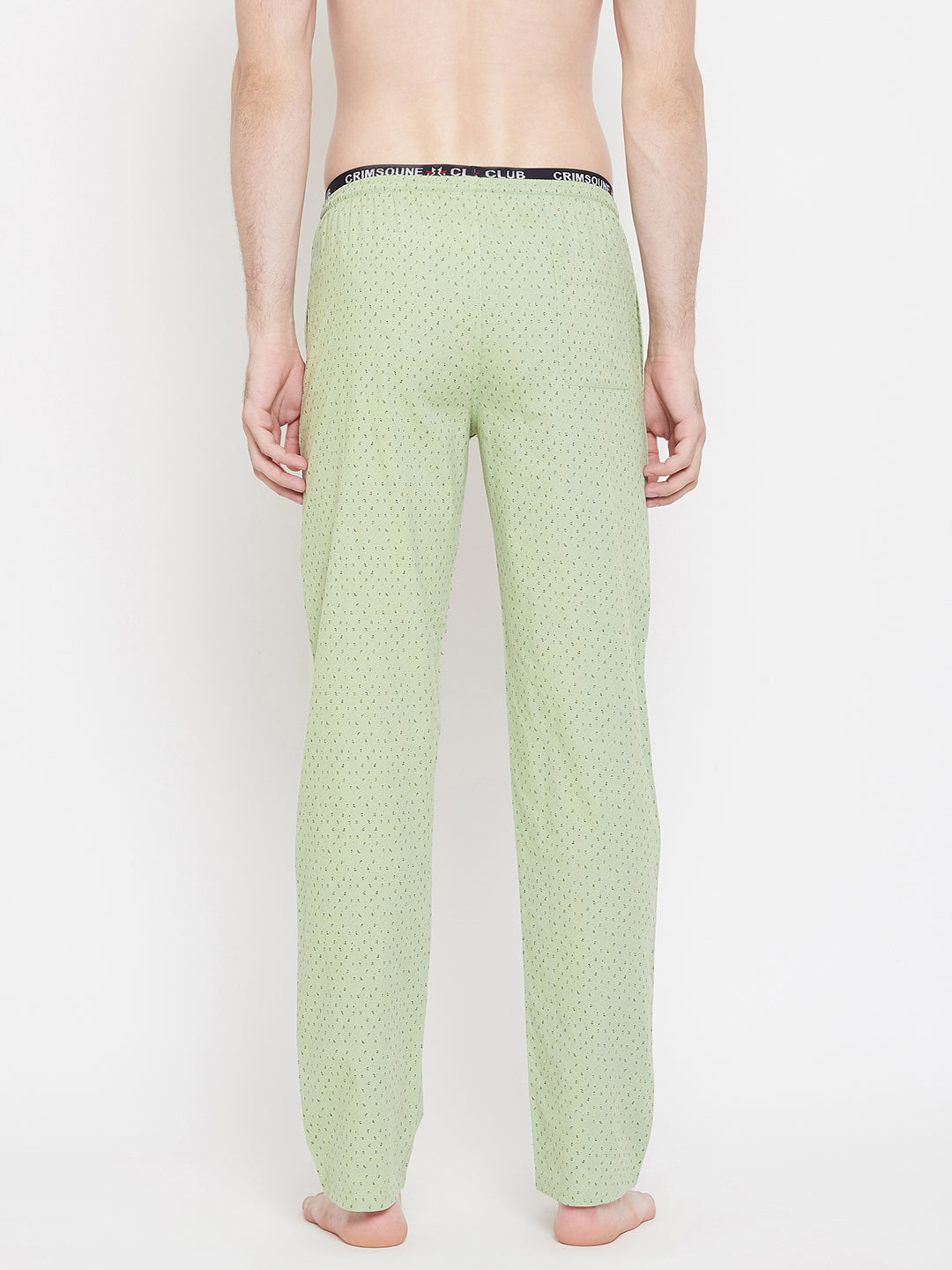 Green Printed Lounge Pants - Men Lounge Pants