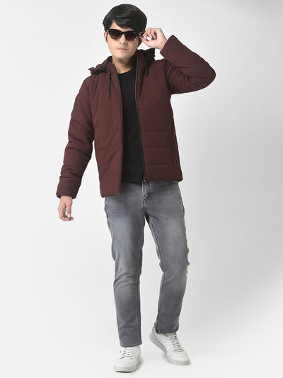  Maroon Light Padding Jacket