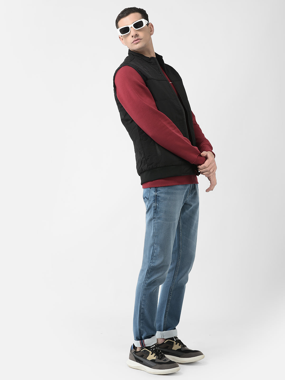  Black Slim-Fit Gilet 