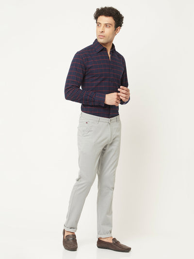   Navy Blue Shirt in Pure Cotton