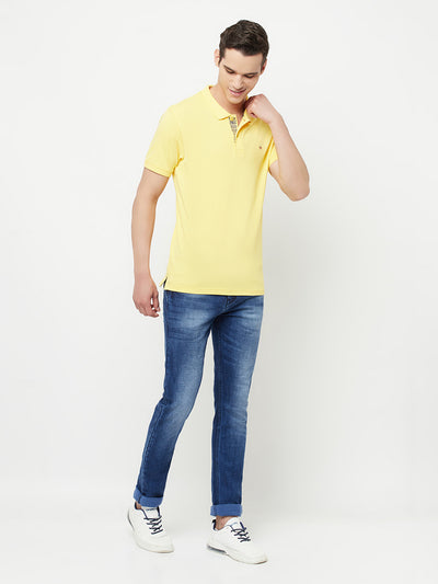 Yellow Polo T-Shirt - Men T-Shirts