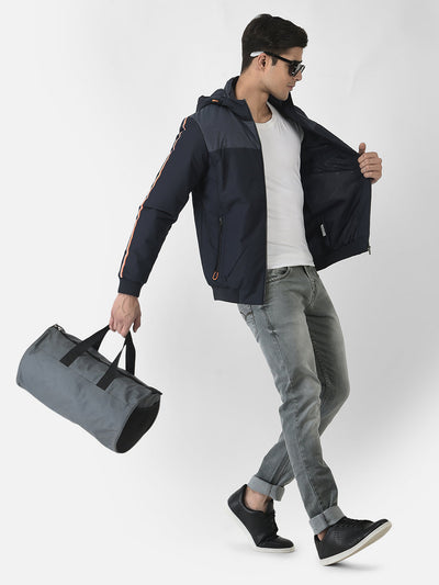  Navy Blue Jacket in Colour-Block 