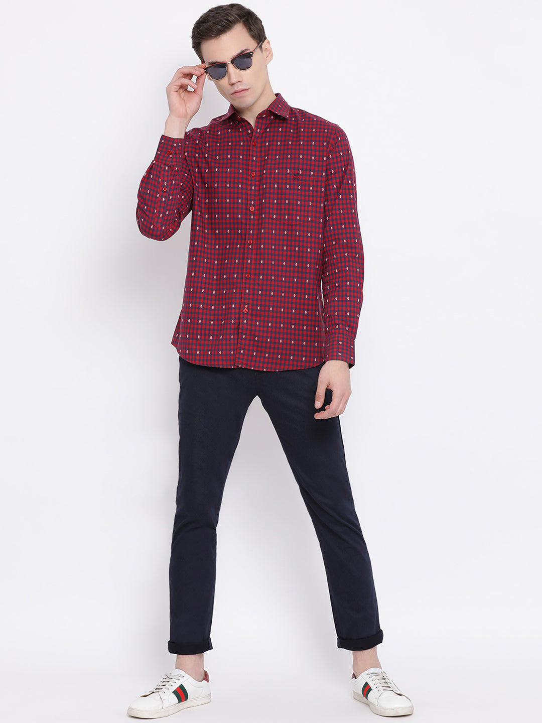 Red Checked Shirt - Men Shirts