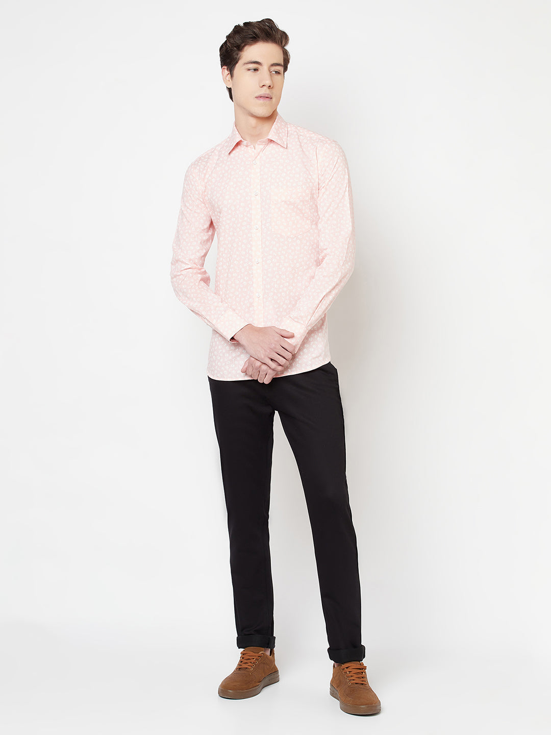 Pink Floral Shirt - Men Shirts