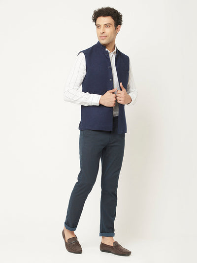  Waistcoat in Navy Blue Tone