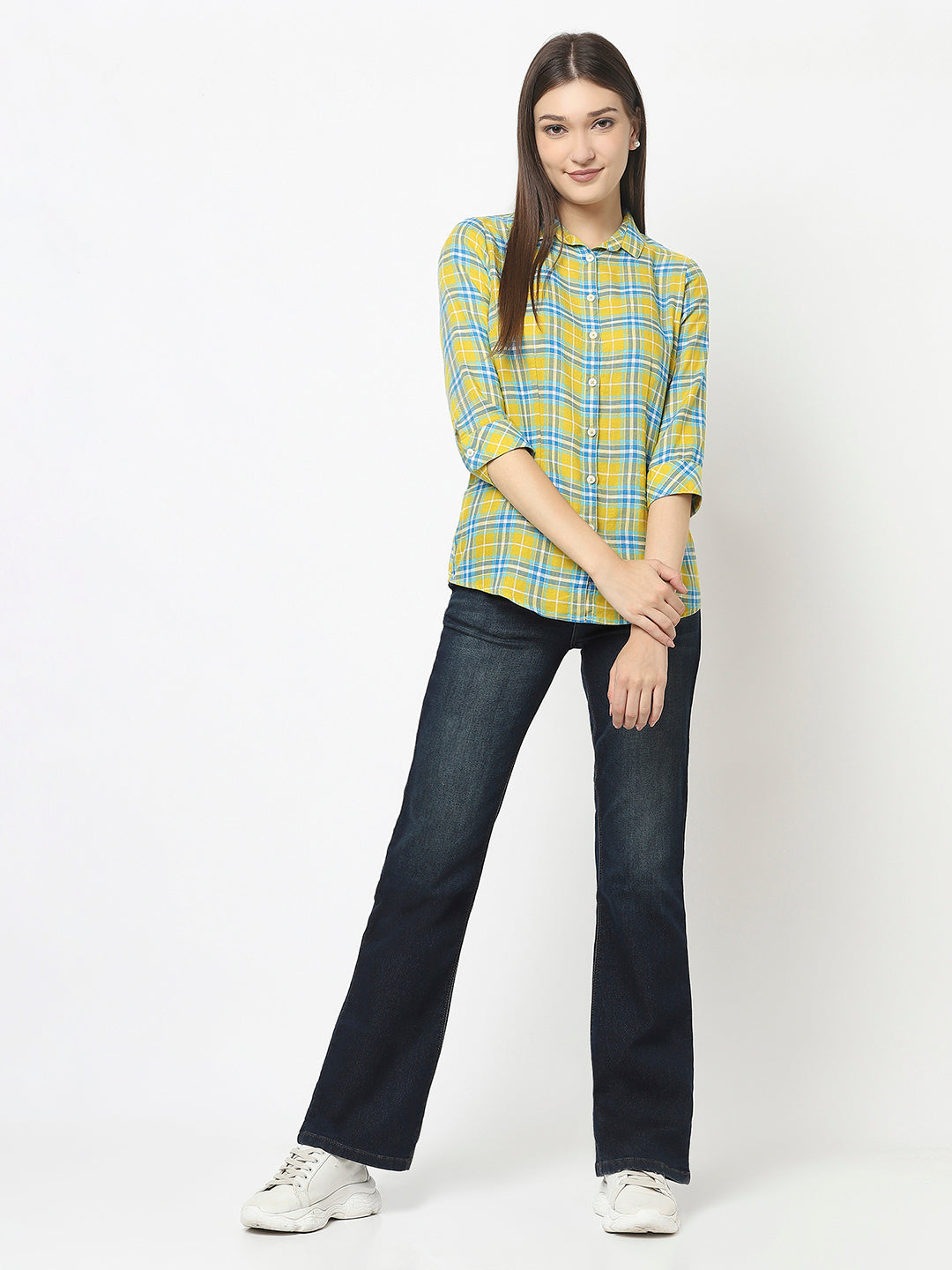 Yellow Shirt in Checks