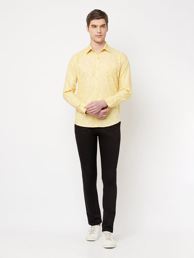 Yellow Floral Shirt - Men Shirts