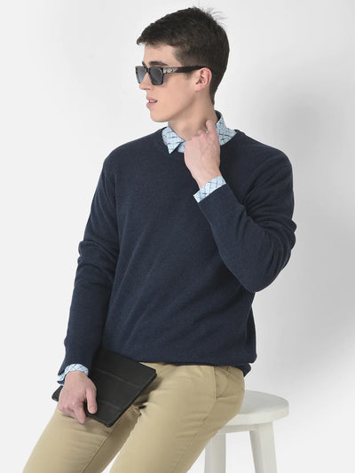 Blue Pull-Over Style Sweater