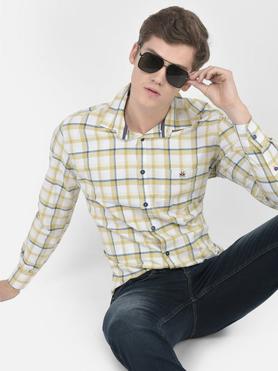  Beige Checkered Shirt