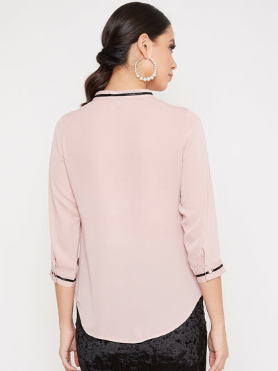 Pink Casual Top - Women Tops