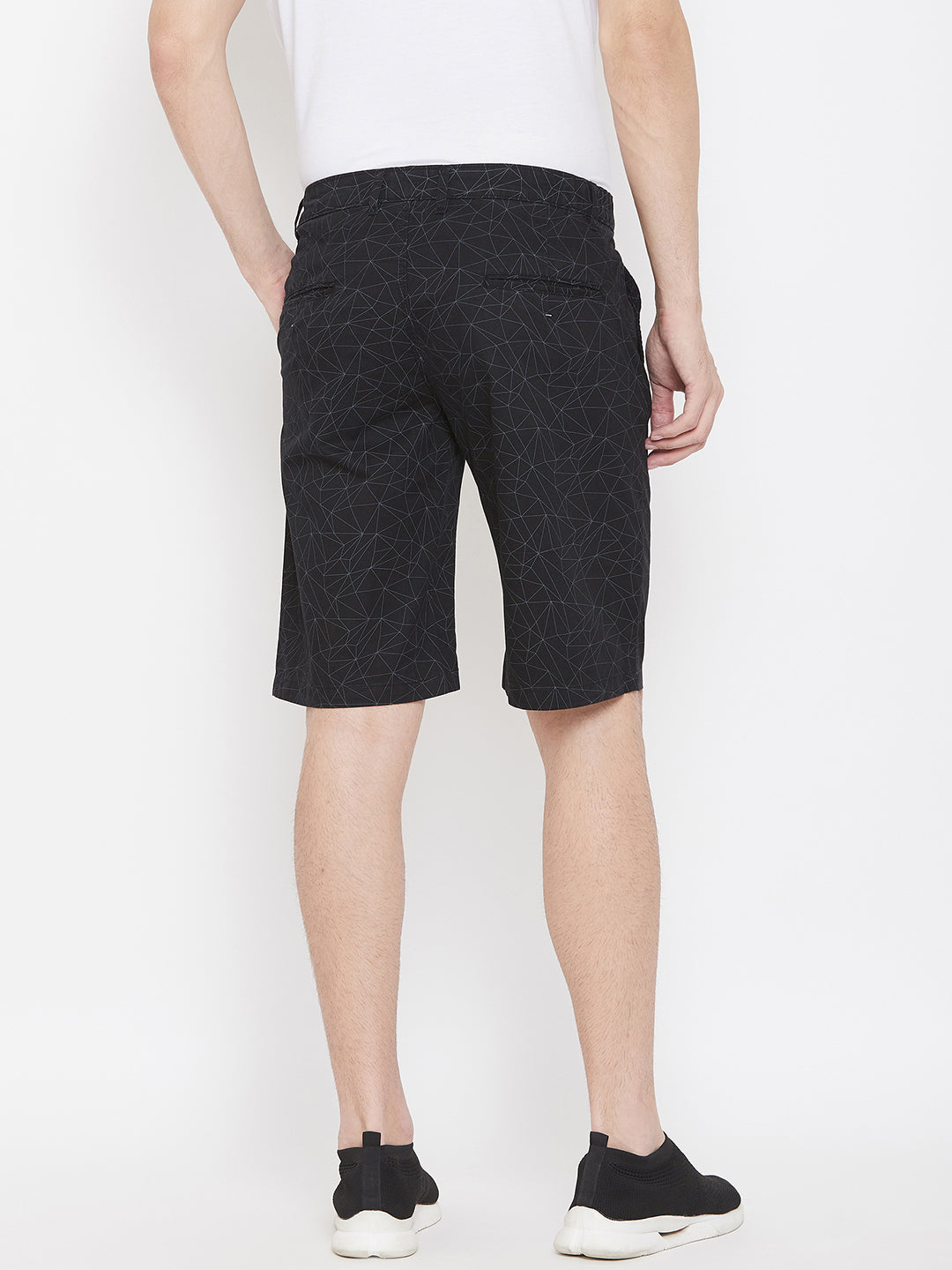 Black Printed shorts - Men Shorts