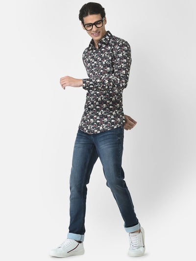 Multi-Colour Shirt in Floral Print 