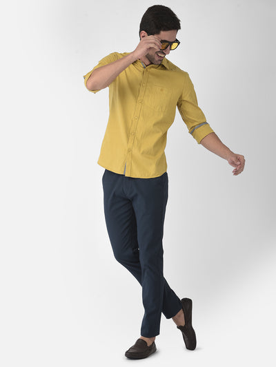 Yellow Button Down Shirt - Men Shirts