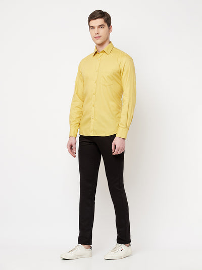 Yellow Casual Shirt - Men Shirts