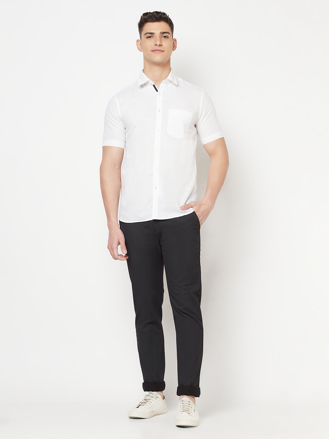 White Linen Shirt - Men Shirts