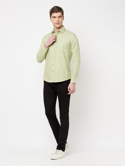 Green Floral Shirt - Men Shirts