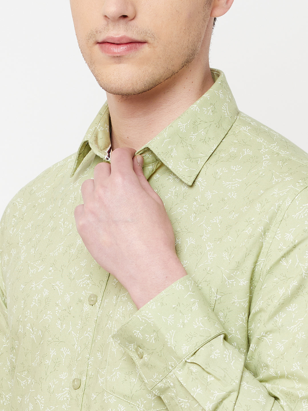 Green Floral Shirt - Men Shirts