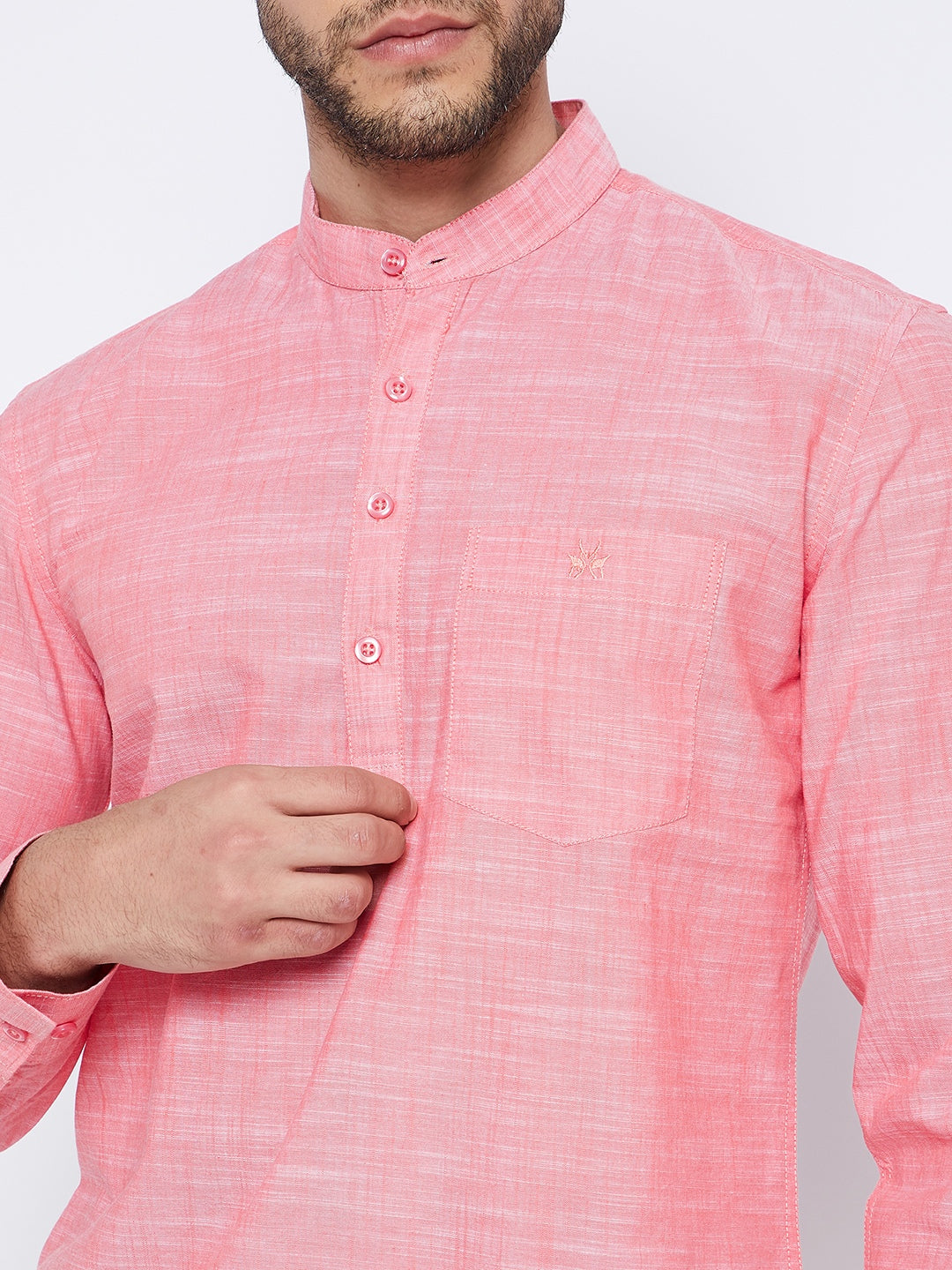 Pink Kurta - Men Kurtas