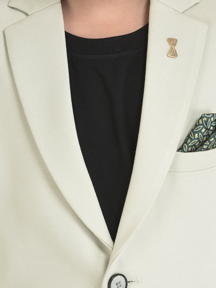 Mint Green Blazer with 3 Pocket Styling