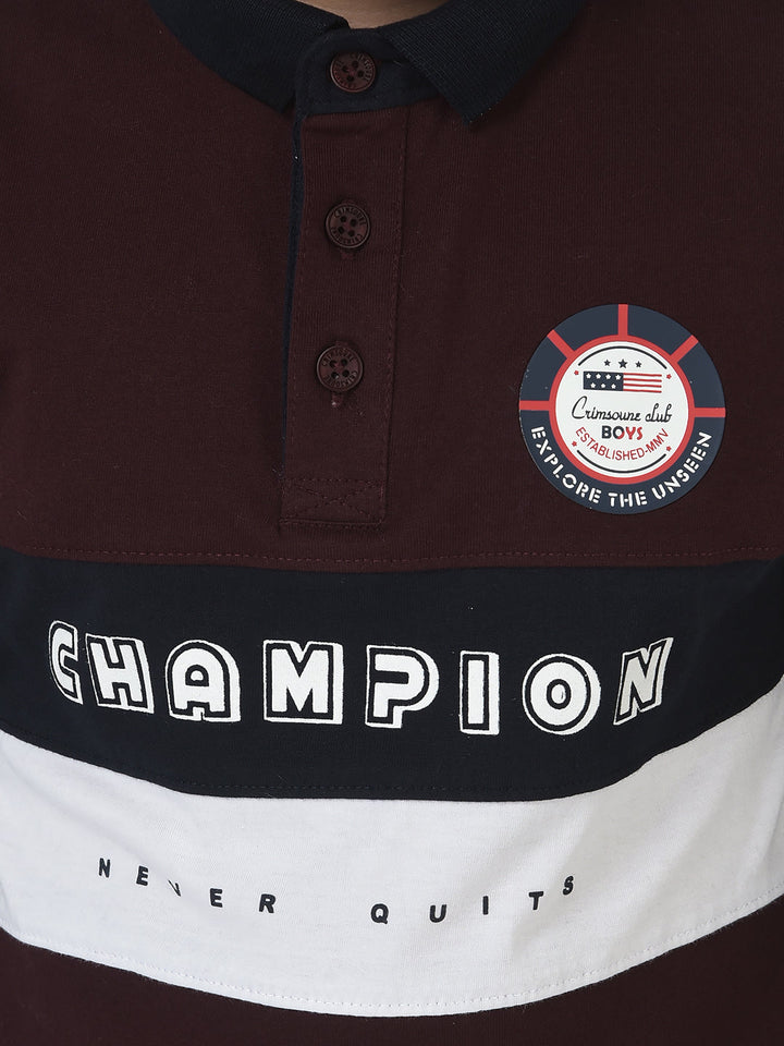 Long-Sleeved Polo T-Shirt with Logo Detailing 