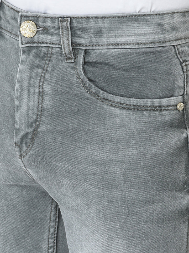  Light Grey Slim-Fit Jeans
