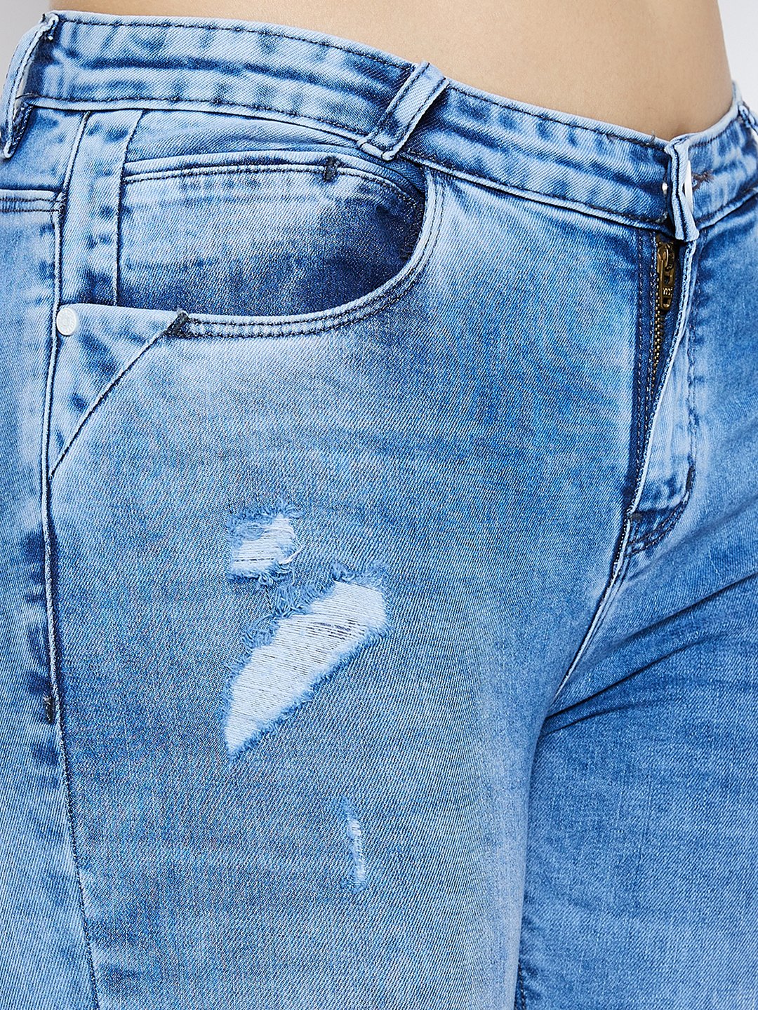 Blue Bootcut Jeans - Women Jeans